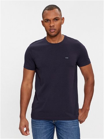 Calvin Klein T-Shirt K10K112724 Tmavomodrá Slim Fit