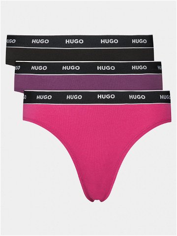 Hugo Sada 3 kusů klasických kalhotek Triplet Brief 50480157 Barevná