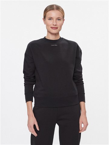 Calvin Klein Mikina Metallic Micro Logo Sweatshirt K20K206961 Černá Regular Fit
