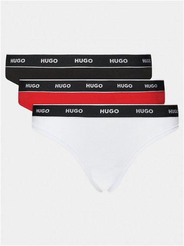 Hugo Sada 3 kusů string kalhotek Triplet Thong 50480150 Barevná