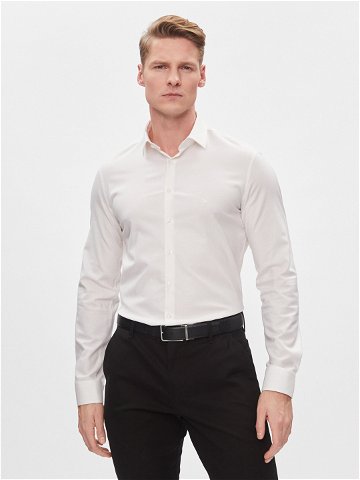 Calvin Klein Košile K10K112305 Bílá Slim Fit