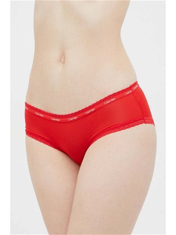 Kalhotky Calvin Klein Underwear červená barva 000QD3767E