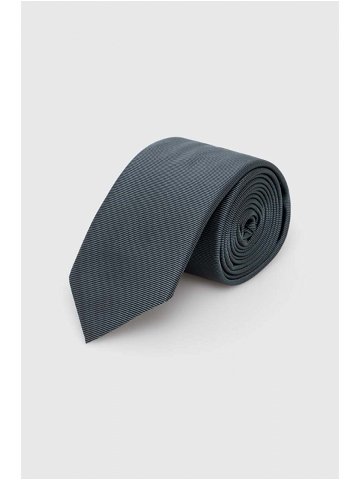 Hedvábná kravata HUGO zelená barva 50468199