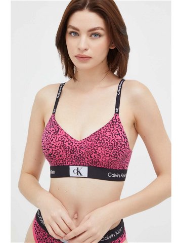 Podprsenka Calvin Klein Underwear růžová barva 000QF7218E