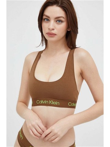 Podprsenka Calvin Klein Underwear hnědá barva