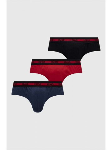 Spodní prádlo HUGO 3-pack pánské červená barva 50503100