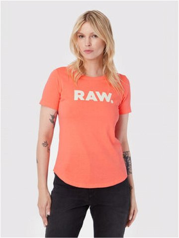 G-Star Raw T-Shirt Raw D21226 -107-D159 Oranžová Slim Fit