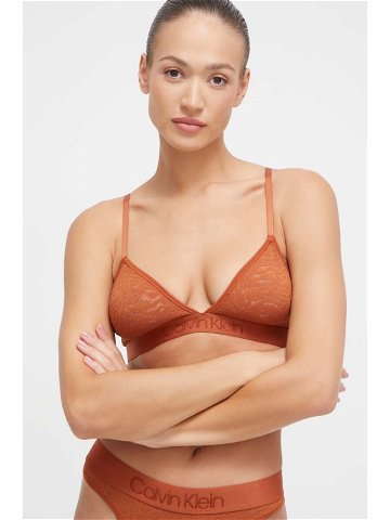 Podprsenka Calvin Klein Underwear oranžová barva 000QF7491E