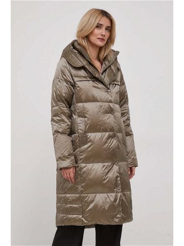 Péřová bunda Tiffi dámská béžová barva zimní