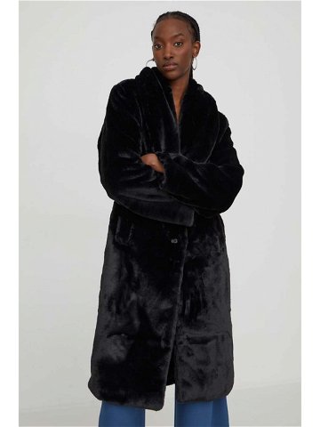 Kabát Abercrombie & Fitch dámský černá barva přechodný