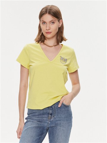 Pinko T-Shirt 100372 A1R7 Žlutá Regular Fit
