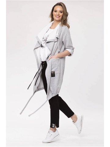 Look Made With Love Kabát 500 Comfy Grey Melange Velikost L XL Barva šedá melanž