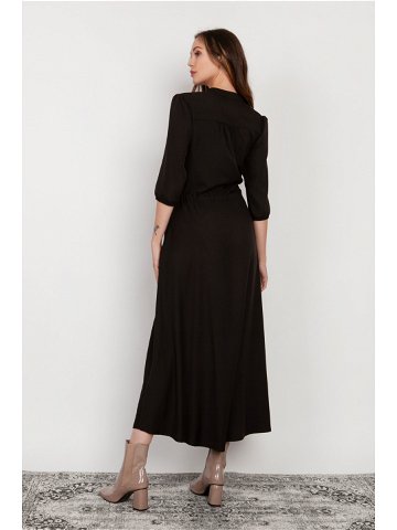 Šaty s dlouhým rukávem model 16708685 Black 44 – Lanti