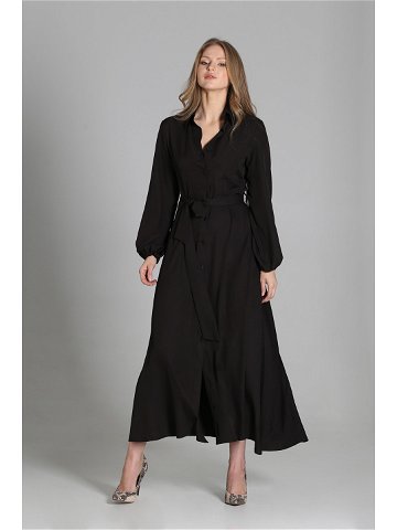 Šaty s dlouhým rukávem model 16708721 Black 42 44 – Lanti
