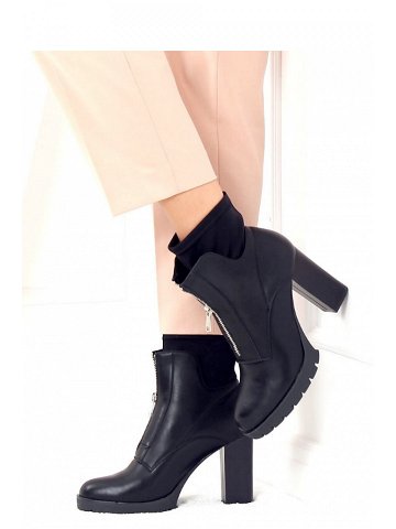 Dámské kotníkové boty na podpatku model 17040673 – Inello Velikost 37 Barvy černá