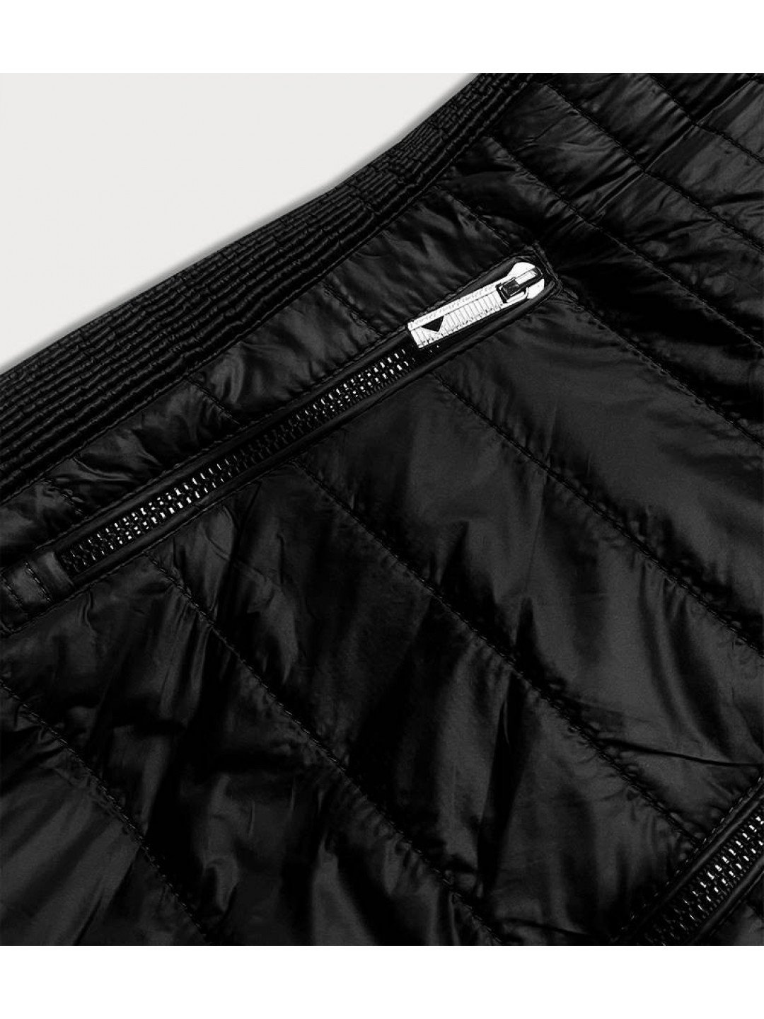 Černá prošívaná dámská bunda s vsadkami černá XXL 44 model 17047650 – ATURE