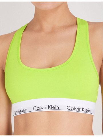 Sportovní podprsenka Neon žlutá model 17057998 – Calvin Klein Velikost M Barvy neon žlutá