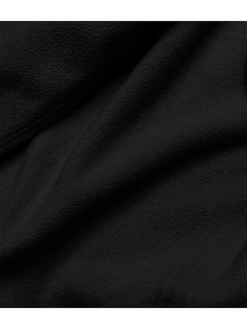 Černá melanžová dámská mikina s model 17059093 – J STYLE Barva odcienie czerni Velikost XS 34