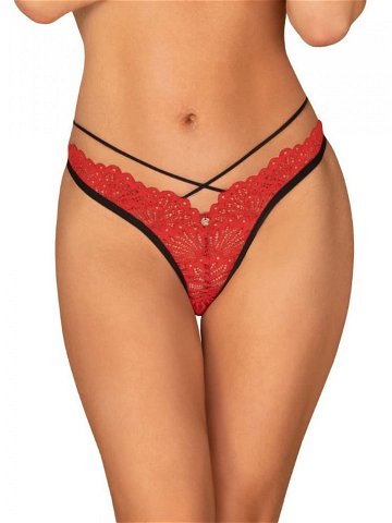 Sexy tanga model 17089287 thong – Obsessive Velikost L XL Barvy červená
