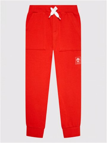 Timberland Teplákové kalhoty T24B79 S Červená Regular Fit