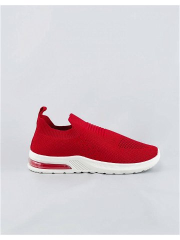 Červené dámské nazouvací sportovní boty model 17110172 Červená ONE SIZE – H & D
