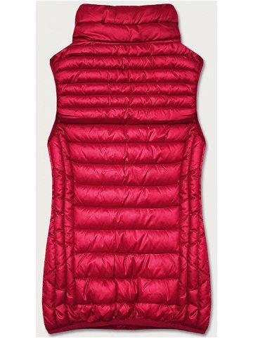 Červená dámská vesta model 17110276 – S WEST Barva odcienie czerwieni Velikost XXL 44