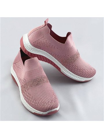 Růžové ažurové dámské boty se zirkony model 17112617 Růžová XL 42 – COLIRES