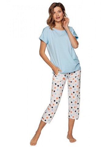 Luxusní dámské pyžamo model 17125219 modré – Cana Barva modrá Velikost S