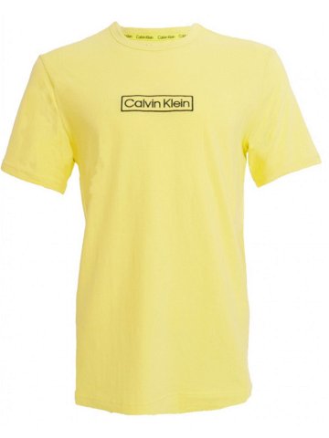 Pánské triko s krátkým rukávem žlutá XL Žlutá model 17176864 – Calvin Klein