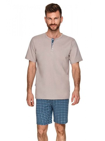 Pánské pyžamo Maxim béžové Barva Béžová Velikost L