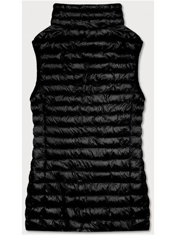 Krátká černá dámská prošívaná vesta 5M702-392 Barva odcienie czerni Velikost XL 42