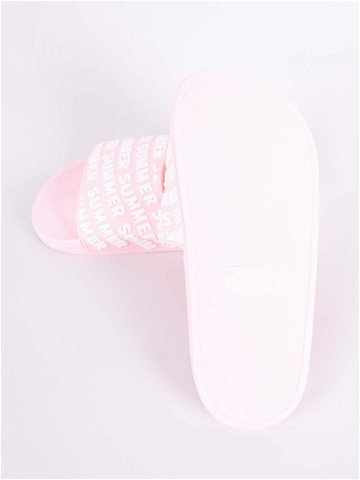 Yoclub Dámské sandály Slide OKL-0063K-0600 Pink Velikost 36