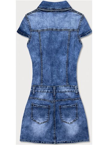 Světle modré džínové šaty s krátkými rukávy GD6620 Barva odcienie niebieskiego Velikost S 36