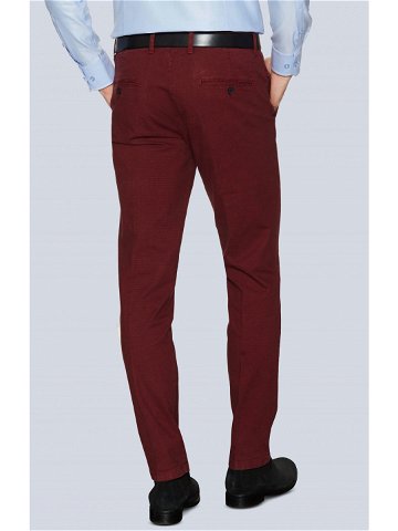 Pánské kalhoty XA9658 – Vistula Velikost 32 Barvy tm červená-černá