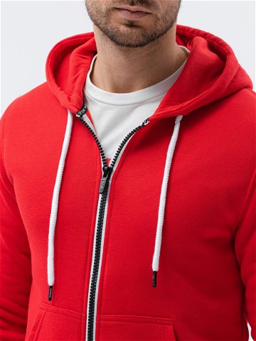 Pánská mikina Sweatshirt model 17256434 Červená XXL – Ombre