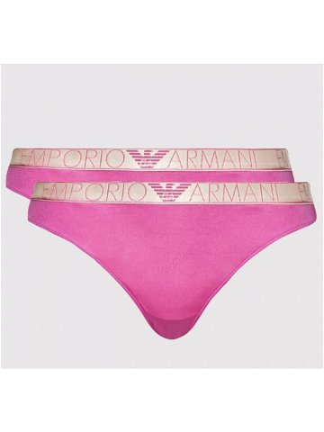 Dámské kalhotky růžová XL Růžová model 17280093 – Emporio Armani