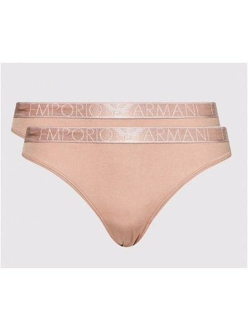 Dámské kalhotky model 17280094 – Emporio Armani Velikost XL Barvy staro růžová