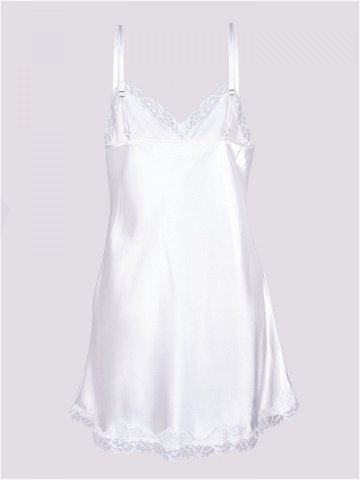 Dámská saténová noční košile model 17296607 White XL – Yoclub