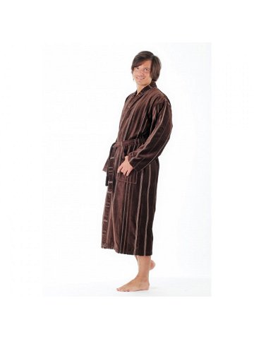 Pánské bavlněné kimono hnědá XL dlouhý župan kimono hnědá 8859 model 17419103 – Vestis