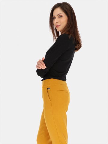 Dámské kalhoty Pants model 17421702 Mustard – L AF Velikost 36