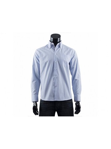 Pánská košile s proužkem s Gemini XL světle modrá s bílou model 17427689 – FPrice