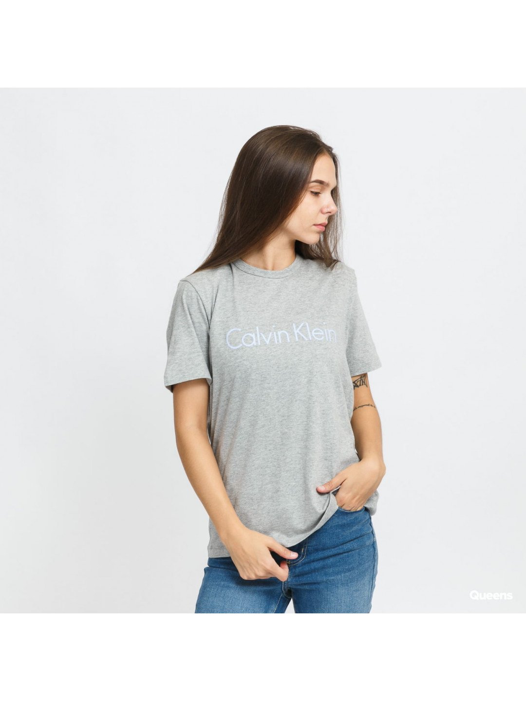 Dámské tričko Šedá M šedá model 17515215 – Calvin Klein