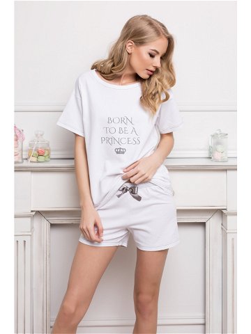 Pyžamo Princess Short White – Aruelle Velikost XL