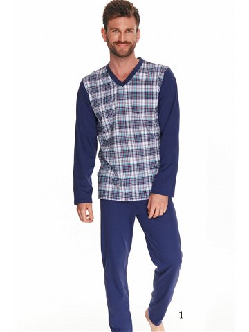Pánské pyžamo 2XL3XL tmavě modrá 2XL model 17633812 – Taro