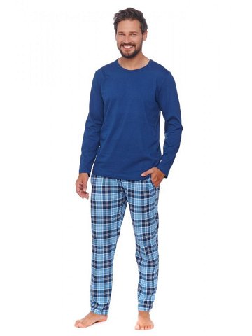 Pánské pyžamo Jones modré Barva modrá Velikost XXL