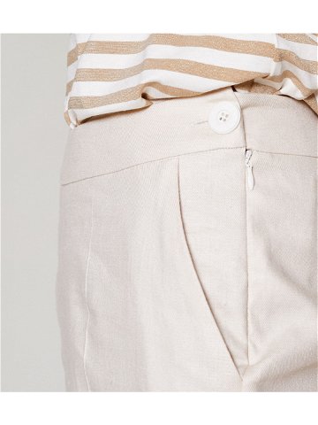 Dámské kalhoty smetanová 42 model 17649244 – Click Fashion