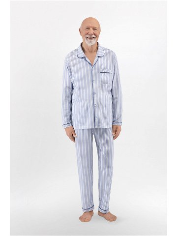 Pánské pyžamo 410 model 17733353 bílá a modrá 2XL – MARTEL