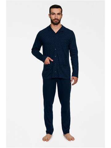 Pánské pyžamo tmavě modré model 17737864 – Henderson Barva modrá Velikost XXL