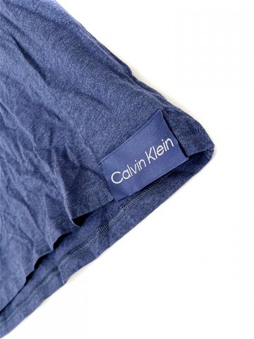 Pánské triko NM2254E DU1 tm modré – Calvin Klein Velikost L Barvy tm Modrá