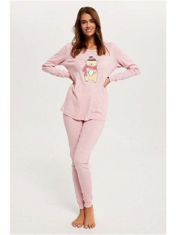 Dámské pyžamo Baula růžové s medvědem L